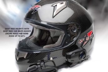 make a motorcycle helmet quieter